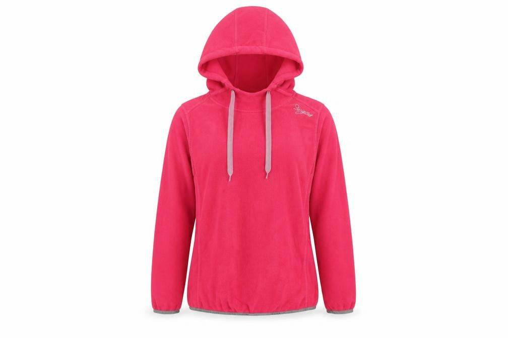 TOG24 Womens Pink Fleece Hoodie Size 10/12 Long Sleeve Pullover