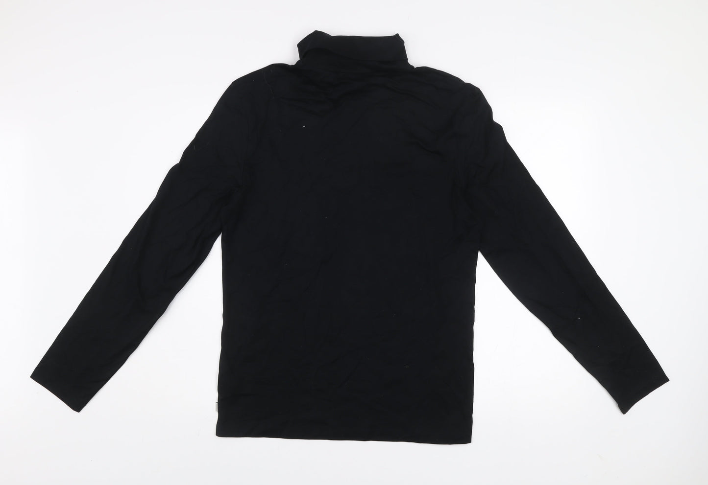 Marks and Spencer Autograph Men’s Black Slim Fit Supima Cotton Roll Neck Top Size S