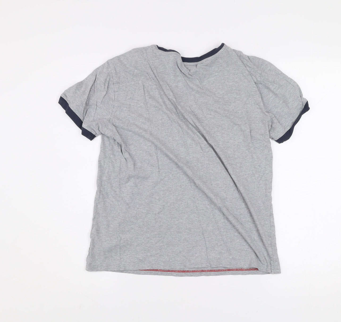 Tommy Hilfiger Men's Grey Short Sleeve Crew Neck Cotton T-Shirt Size S