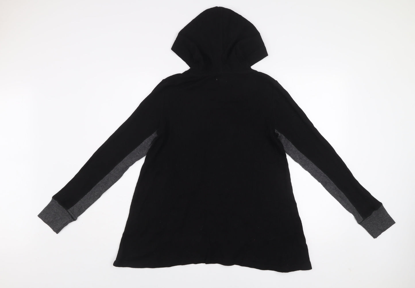 DKNY Women Black Pullover Hoodie Small Long Sleeve Lightweight