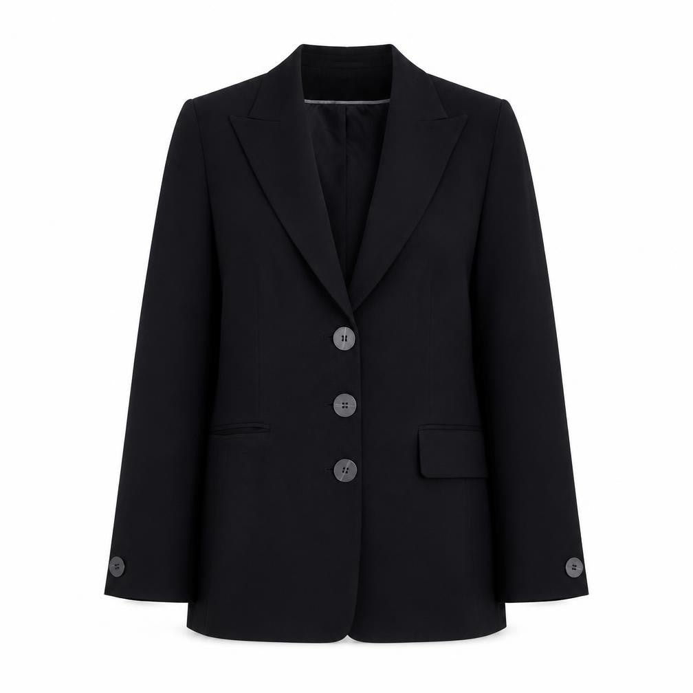 Planet Women’s Black Long Blazer Jacket Size M Classic Workwear