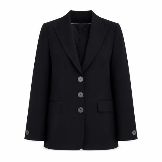 Planet Women’s Black Long Blazer Jacket Size M Classic Workwear