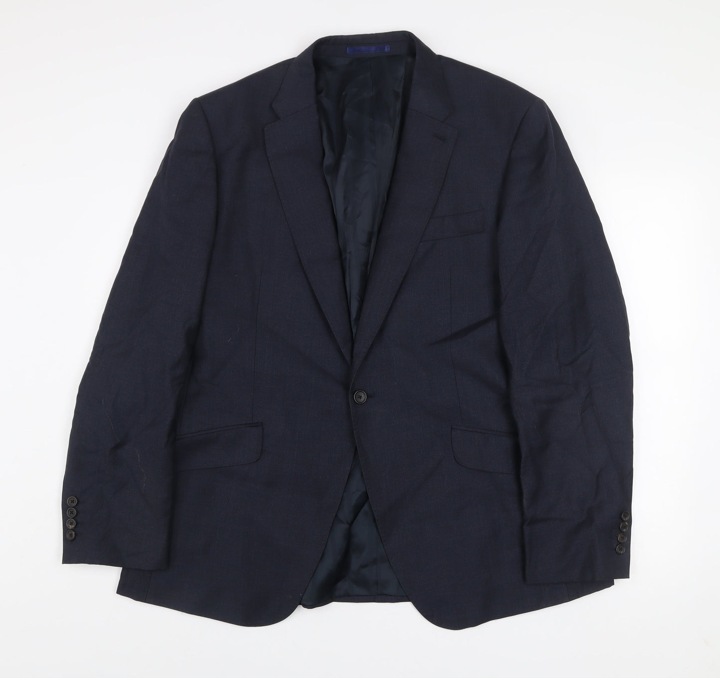 Next Italia Men's Blue 44R Wool Blend Single-Breasted Blazer
