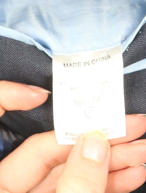 Next Italia Men's Blue 44R Wool Blend Single-Breasted Blazer