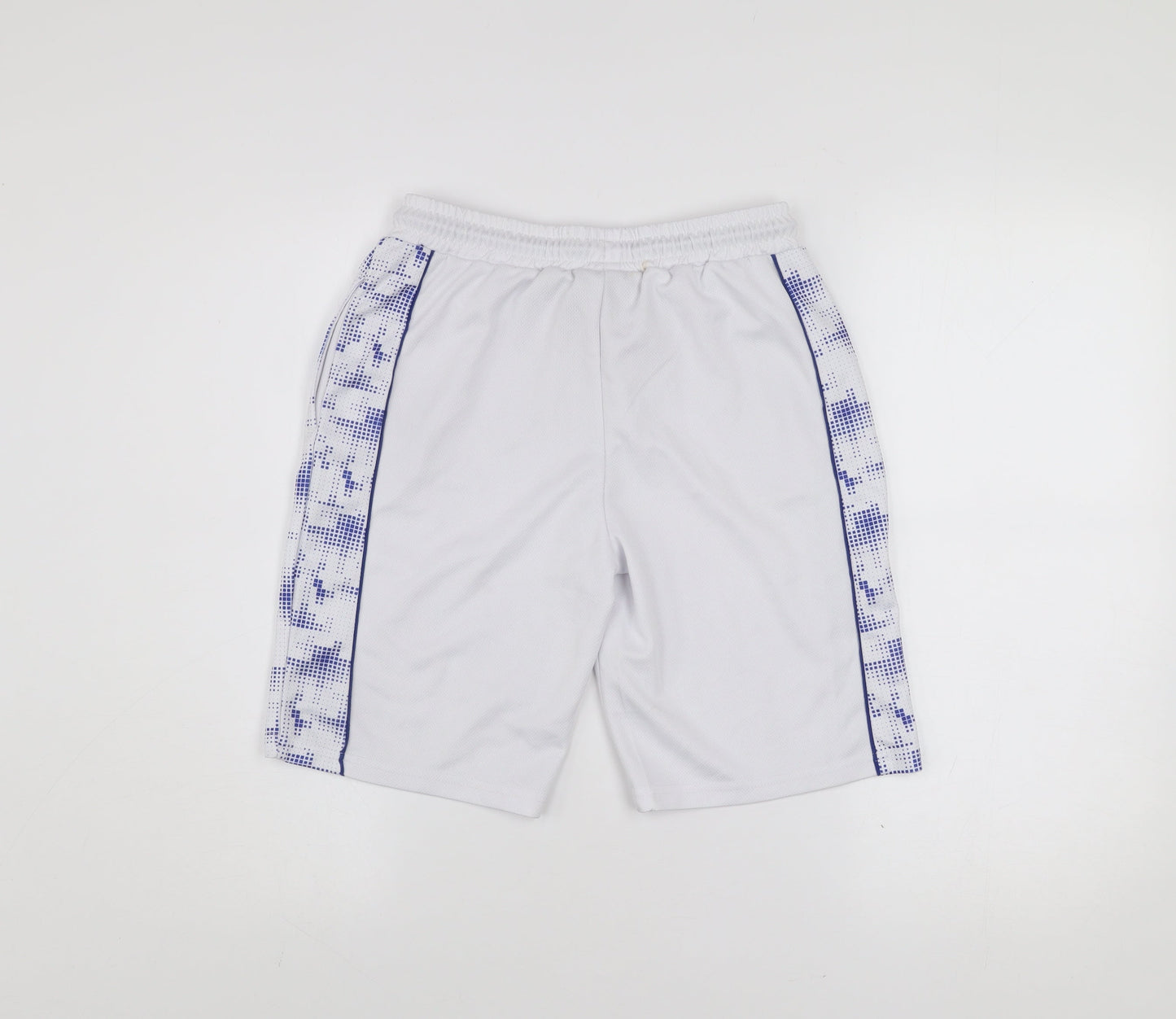 Real Madrid Boys White Football Athletic Shorts 11-12 Years Polyester