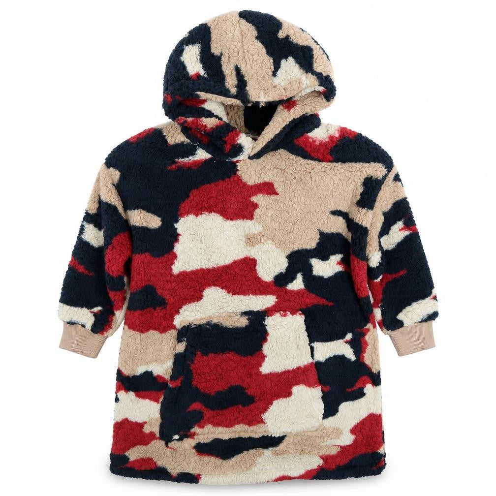 Marks & Spencer Boys Multicoloured Camouflage Fleece Hooded Robe 7-8 Years