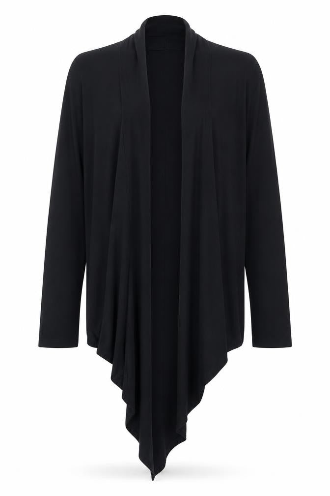 CMD Womens Black V-Neck Long Sleeve Cardigan Size M