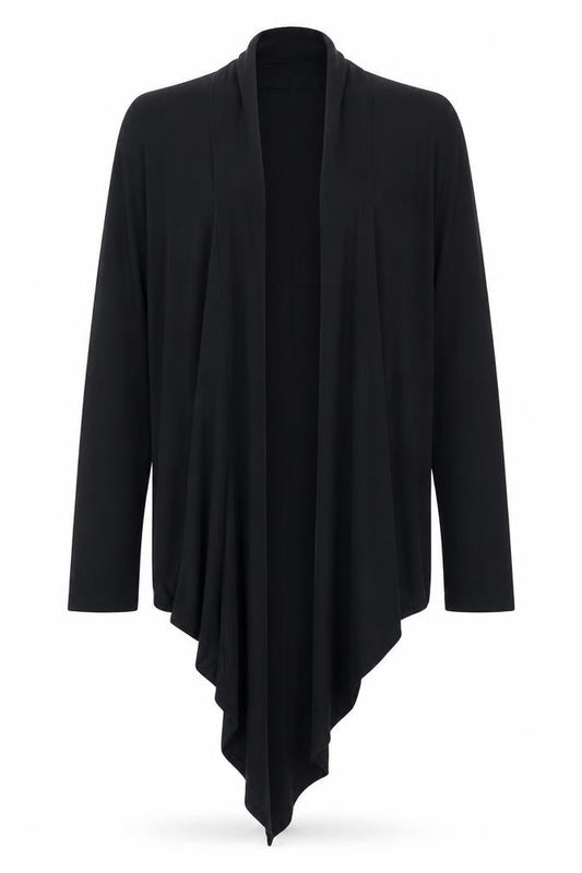 CMD Womens Black V-Neck Long Sleeve Cardigan Size M