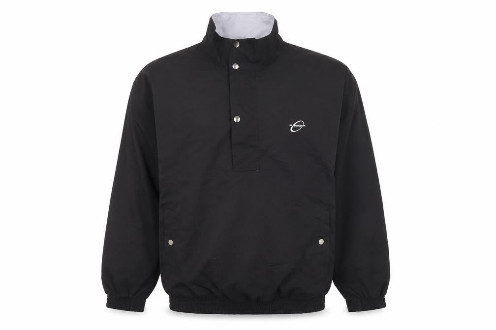 PureSpin Men’s Black L Windbreaker Jacket Lightweight Golf Casual