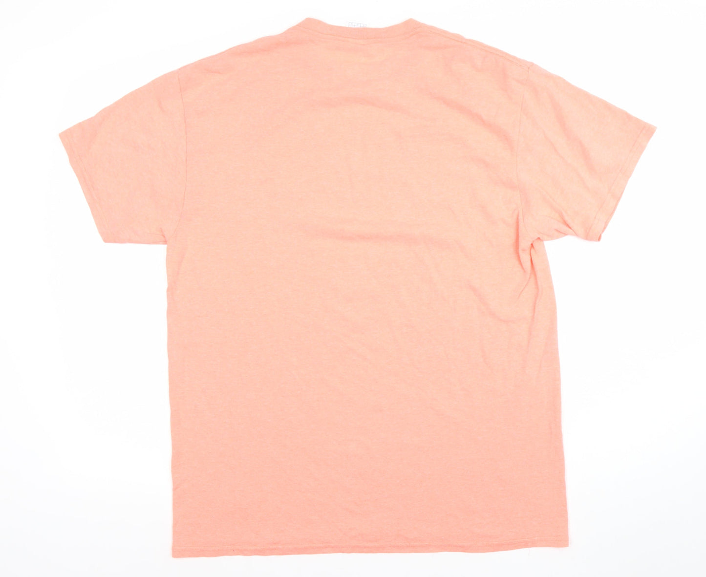Delta Mens Orange Sarasota Florida Graphic Cotton T-Shirt Size L
