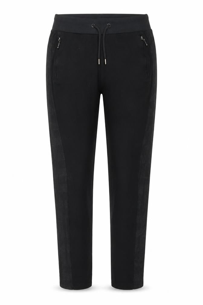River Island Womens Black Jogger Trousers Size M Stretch Activewear