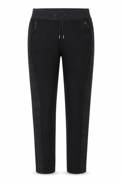 River Island Womens Black Jogger Trousers Size M Stretch Activewear
