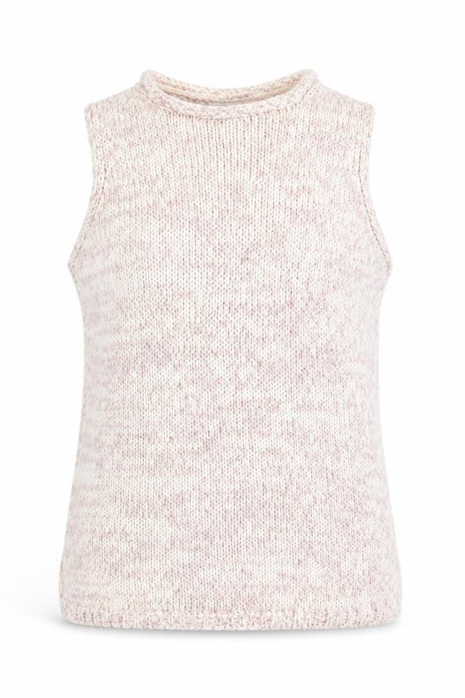 Marks & Spencer Women’s Pink Knit Sleeveless High Neck Vest Jumper Size S