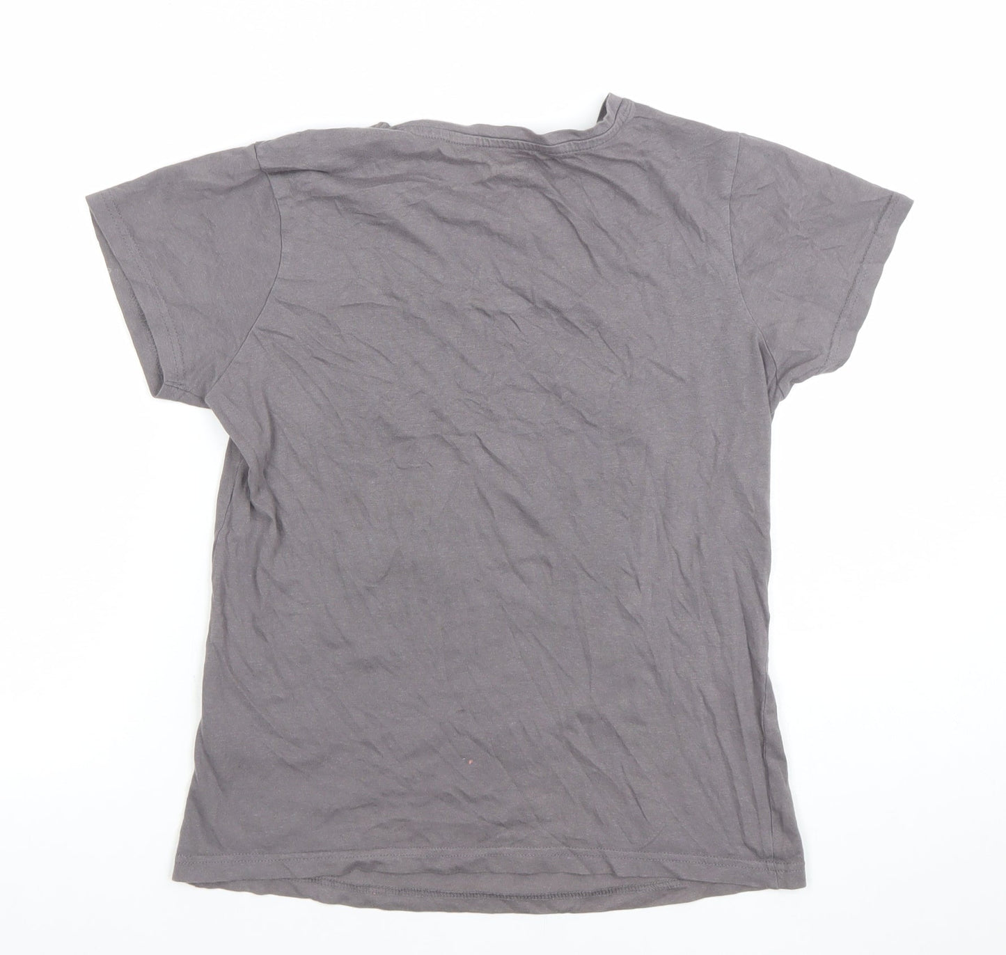 Disney Women’s Grey Mickey Mouse & Friends Cotton T-Shirt 2XS