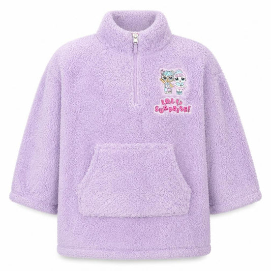 LOL Surprise Girls Purple Fleece Hooded Lounge Gown 9-12 Years