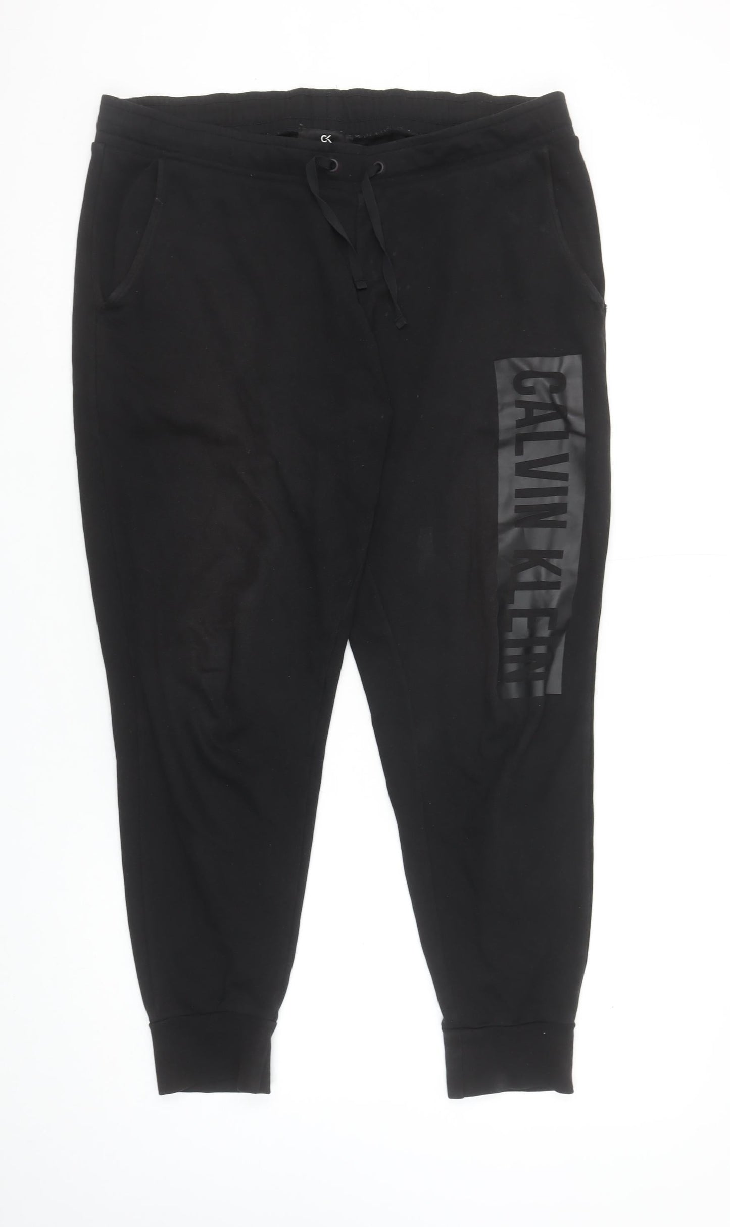 Calvin Klein Men’s Black Joggers Size S Cotton Stretch Comfort Fit