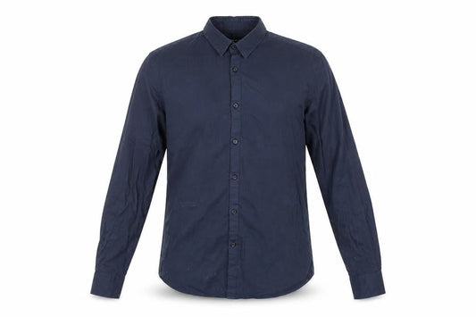 DKNY Men’s Navy Blue Small Long Sleeve Button-Up Cotton Shirt