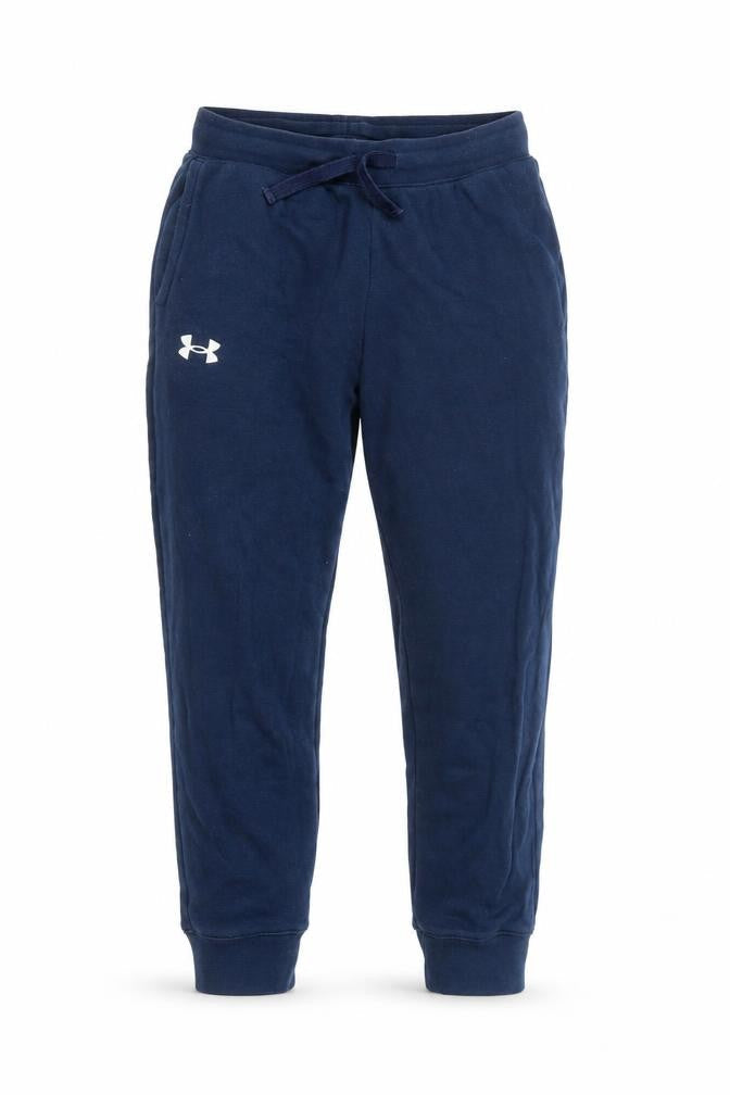 Under Armour Boys Blue Jogger Sweatpants M Fleece Comfort Elastic Waist