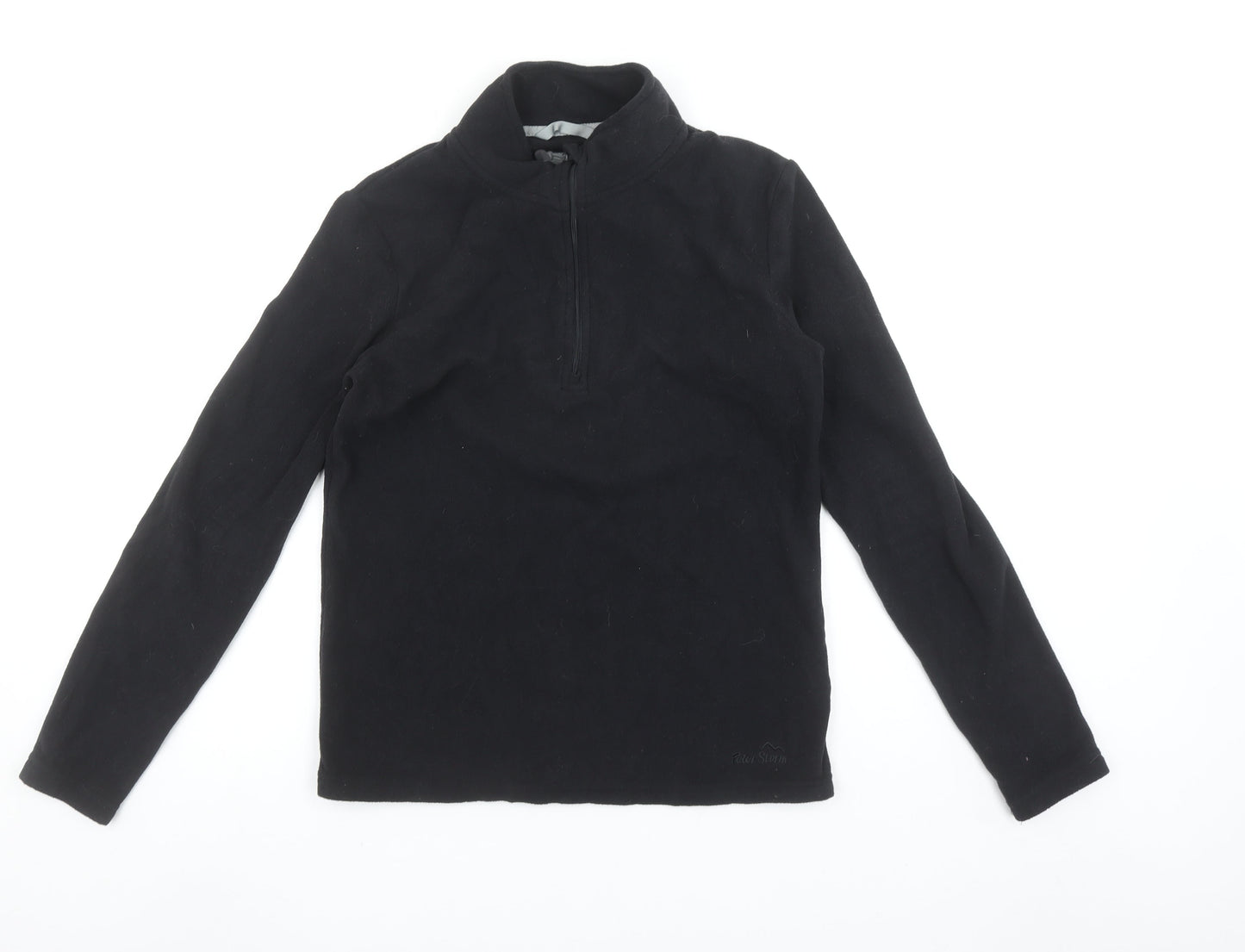Peter Storm Womens Black Fleece Pullover Sweatshirt Size 12