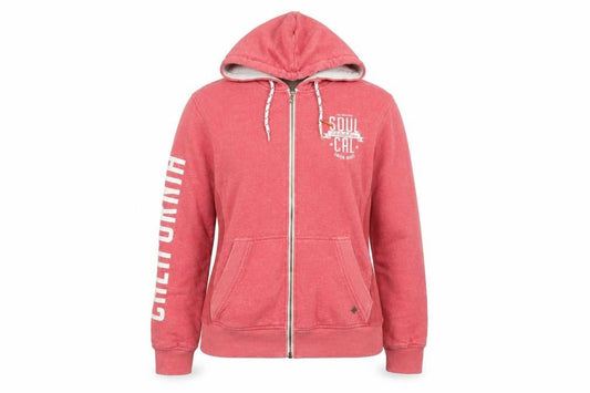 SoulCal Women’s Pink Full Zip Hoodie Size M Cotton Blend