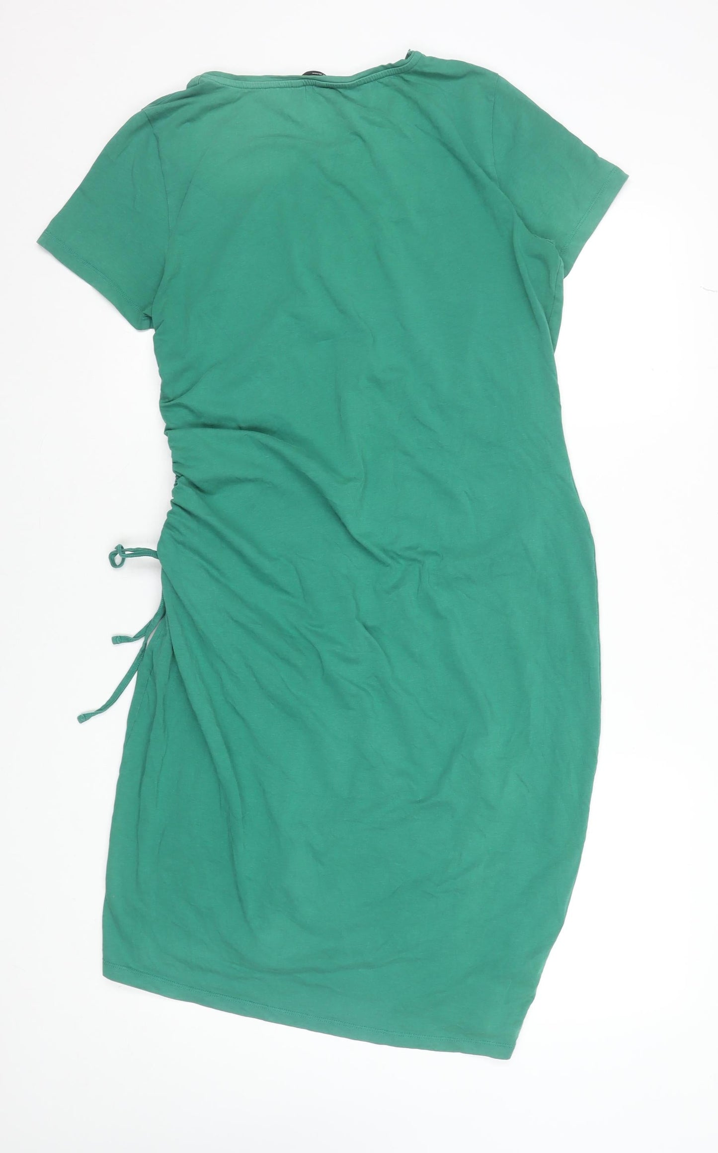 Vero Moda Women’s Green XL Ruched T-Shirt Dress Casual