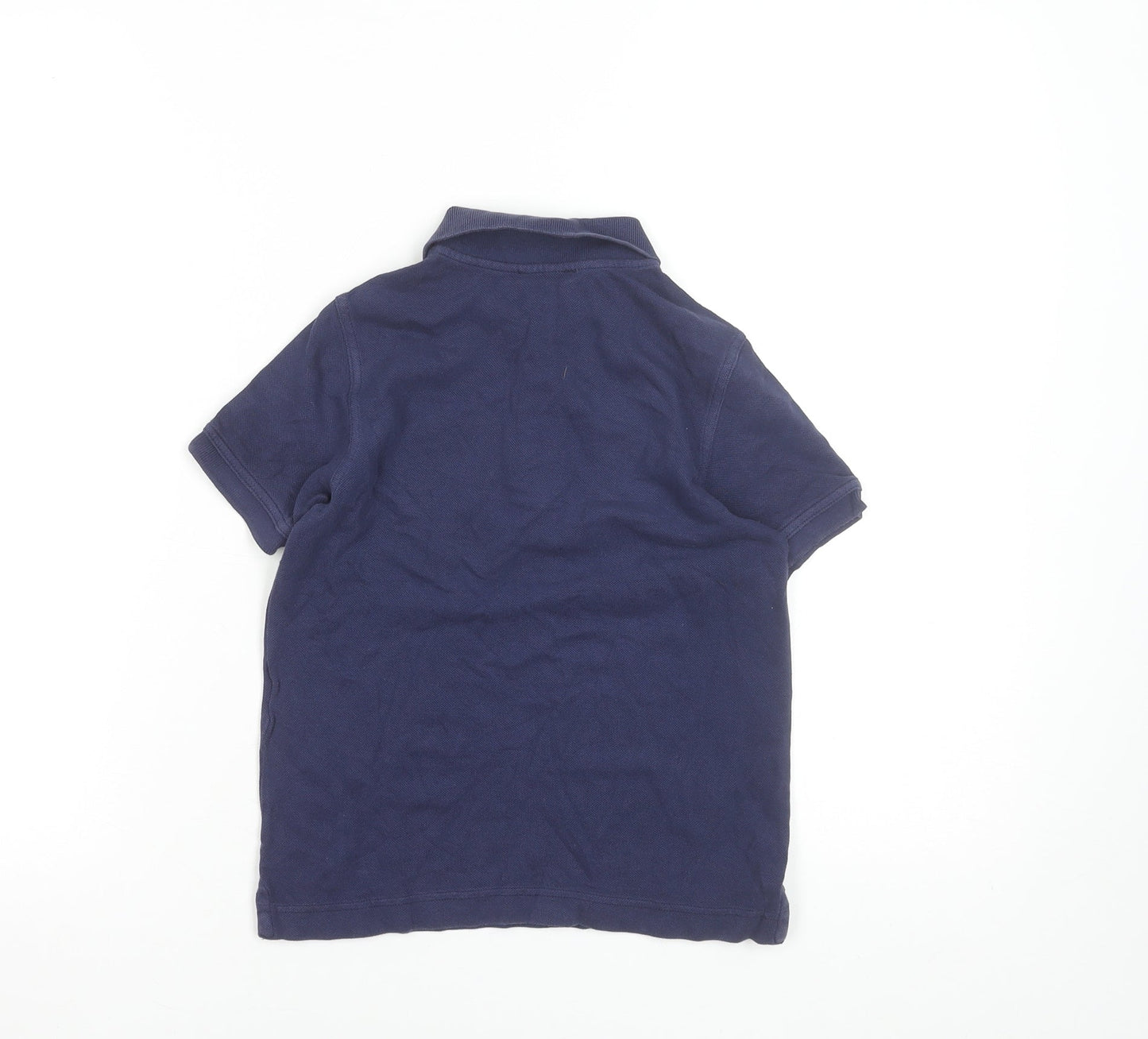 United Colors of Benetton Boys Blue Cotton Polo Shirt 6-7 Years