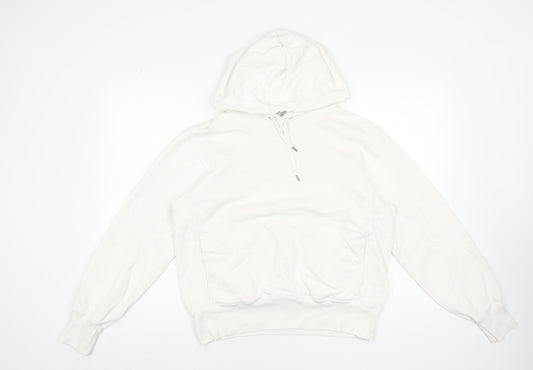 Uniqlo Women’s White Pullover Hoodie Size S Cotton Blend