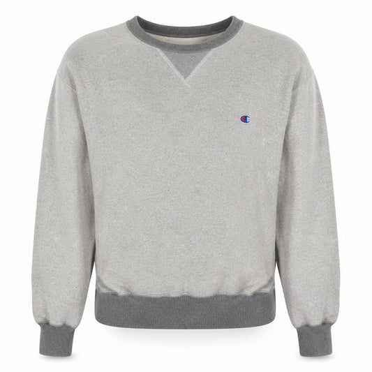 Champion Men's Grey Pullover Sweatshirt Size M Crew Neck Logo