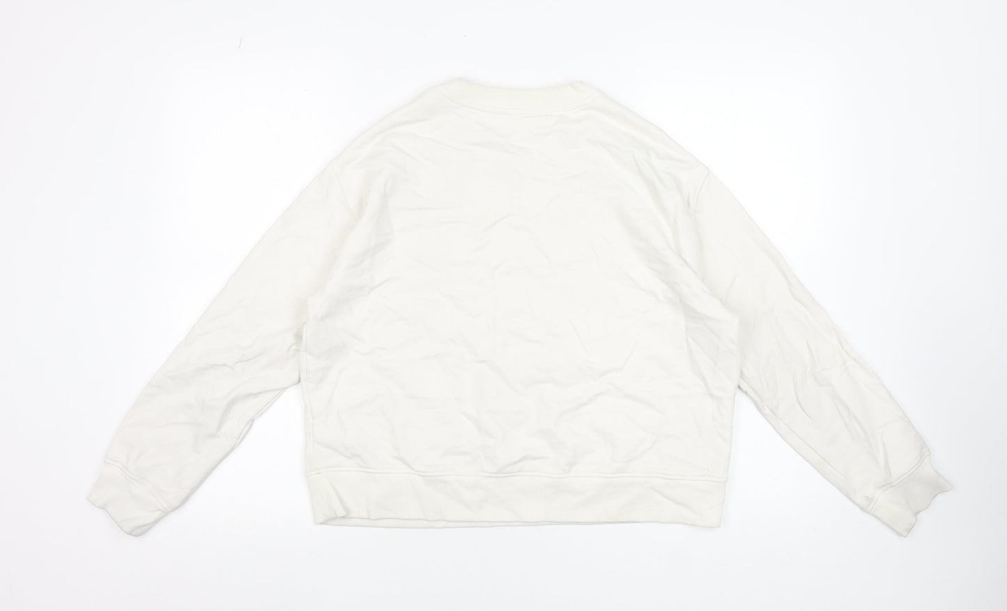Marks and Spencer Women Beige Paradiso Graphic Cotton Sweatshirt Medium