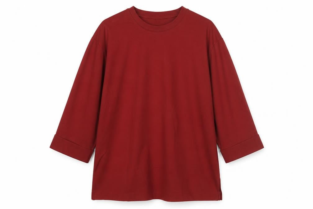 Jigsaw Women’s Red 3/4 Sleeve Basic Jersey Top Size M