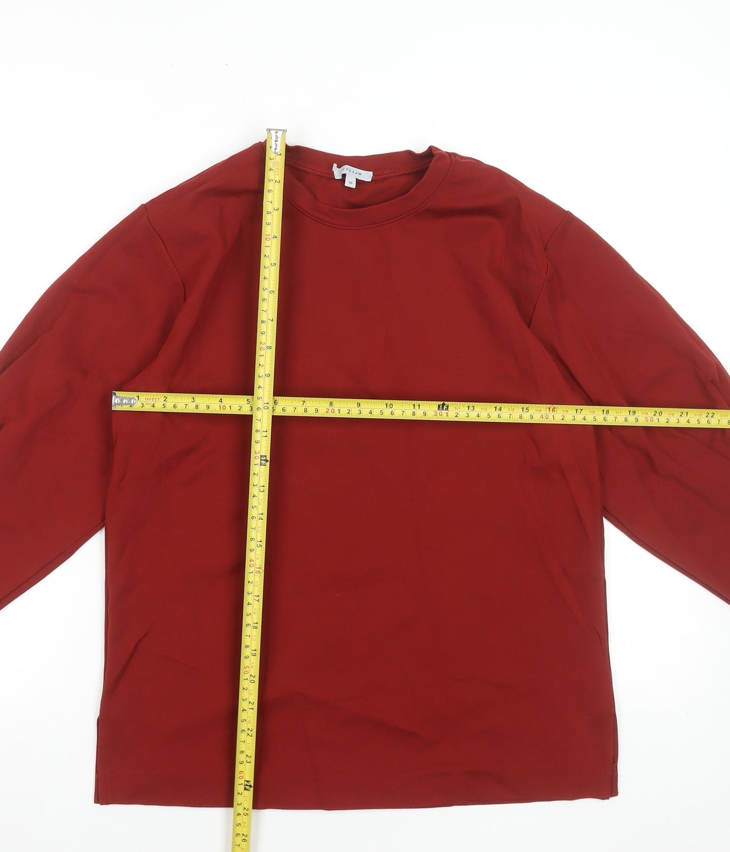 Jigsaw Women’s Red 3/4 Sleeve Basic Jersey Top Size M