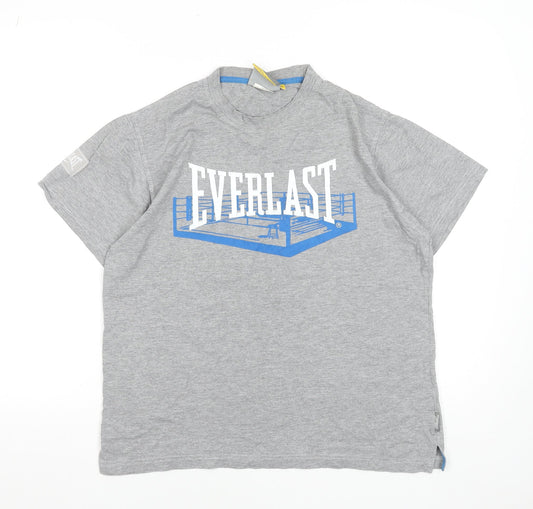 Everlast Men’s Grey Short Sleeve Crew Neck Sports T-Shirt Size S