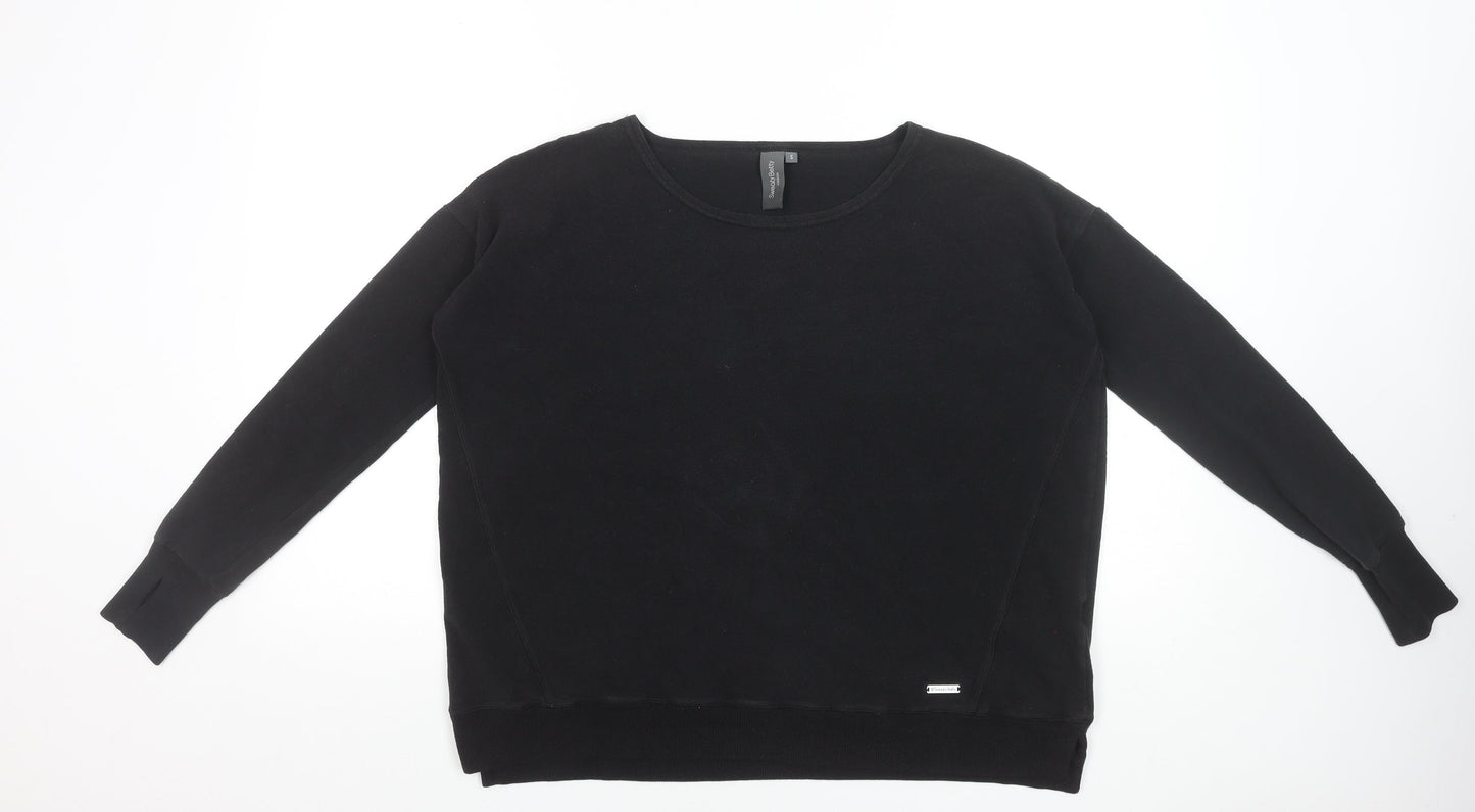 Sweaty Betty Womens Black Basic Long Sleeve Jersey Top Size S