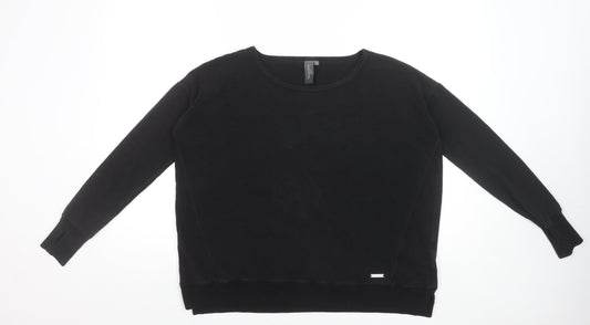 Sweaty Betty Womens Black Basic Long Sleeve Jersey Top Size S