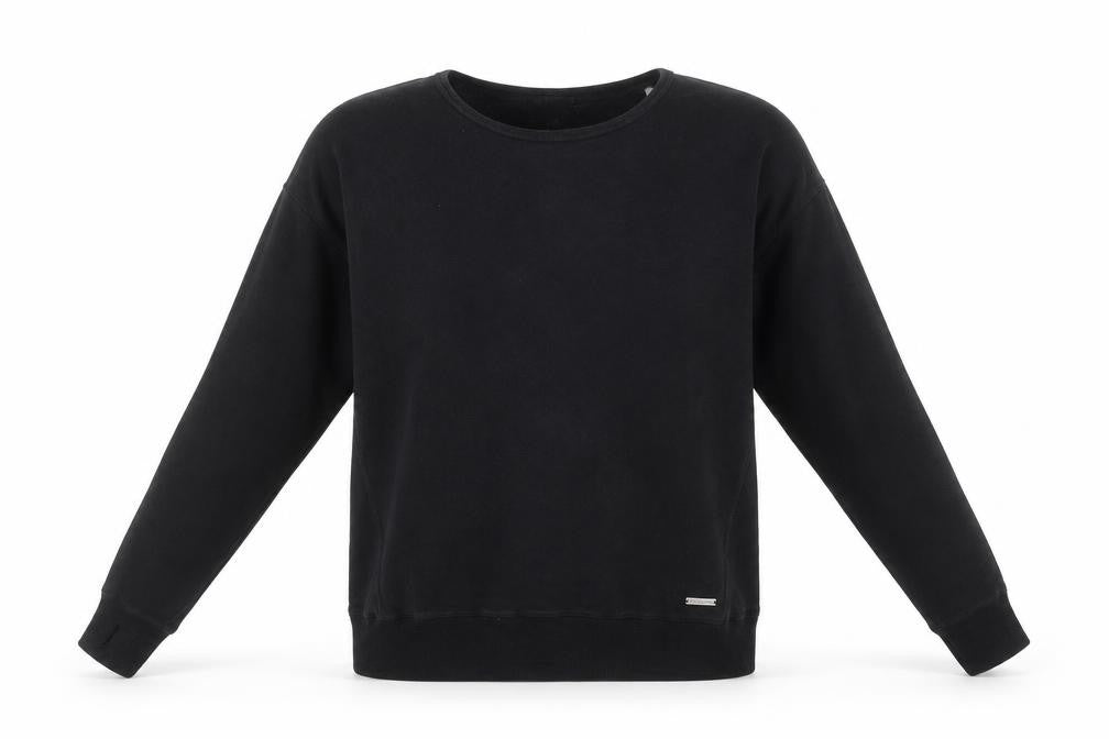 Sweaty Betty Womens Black Basic Long Sleeve Jersey Top Size S