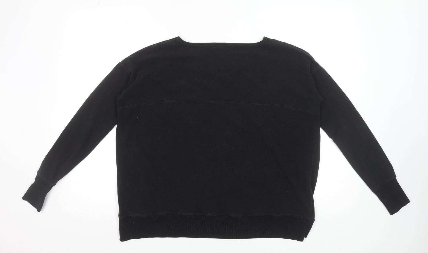 Sweaty Betty Womens Black Basic Long Sleeve Jersey Top Size S