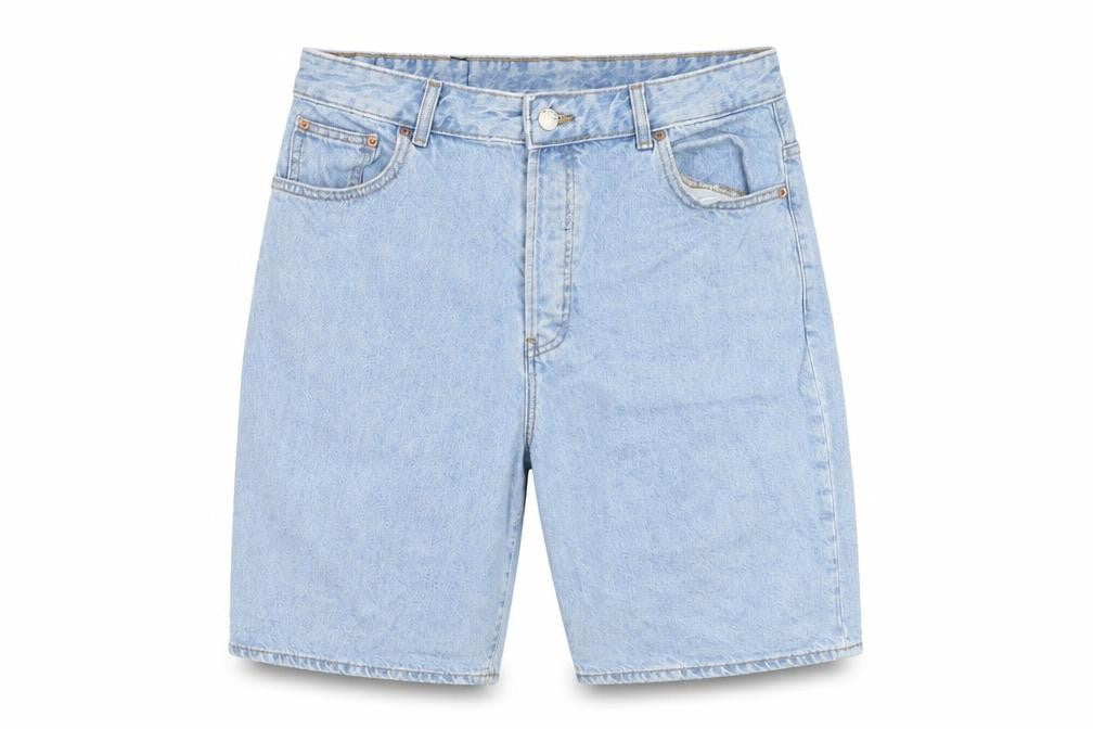 DRDENIM Men's Light Blue Denim Chino Shorts Size 31 Regular Fit