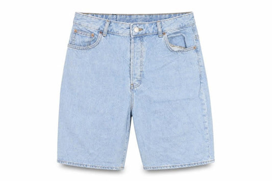 DRDENIM Men's Light Blue Denim Chino Shorts Size 31 Regular Fit