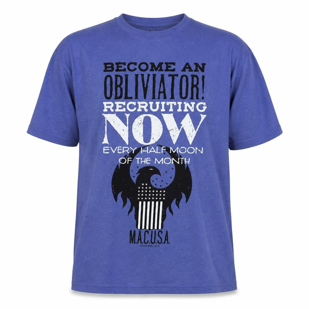 Lootcrate Men’s Blue Fantastic Beasts M.A.C.U.S.A. Graphic T-Shirt XL