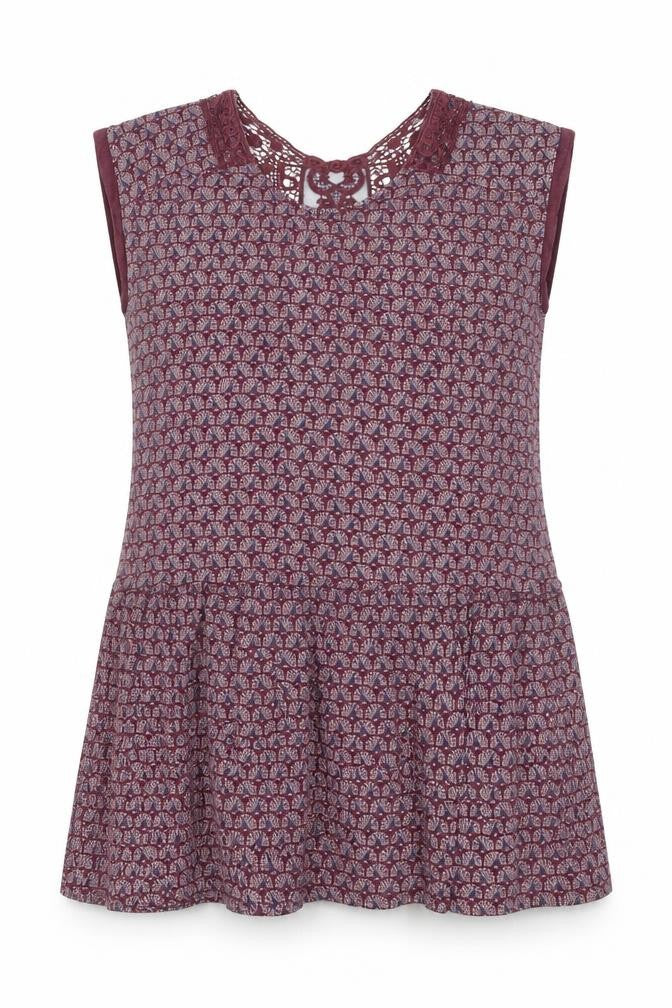 Marks & Spencer Women’s Purple Viscose Crochet Trim Shift Dress Size 14