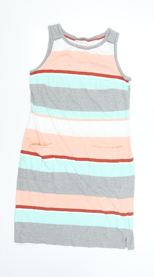 White Stuff Women’s Multicoloured Size 12 Sleeveless Tank Dress