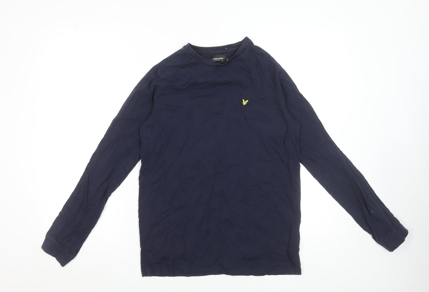 Lyle & Scott Junior Boys Blue Long Sleeve Cotton Logo T-Shirt 15-16 Years