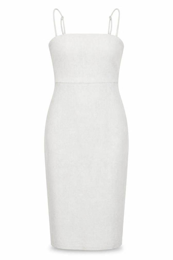 Oh Polly Women Grey Bodycon Strapless Velour Dress Size 6