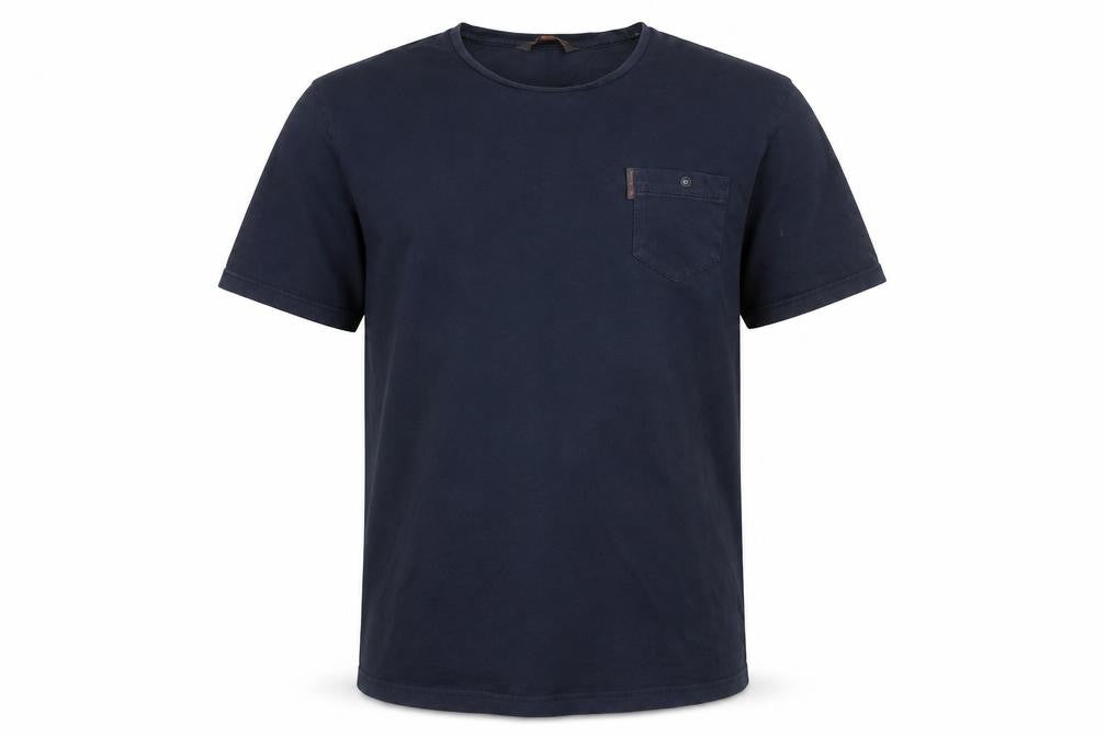 Ben Sherman Men's Blue L Crew Neck Pocket T-Shirt 100% Cotton