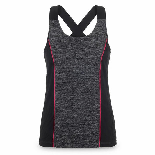 Oysho Women Black & Grey Racerback Tank Top Medium Activewear