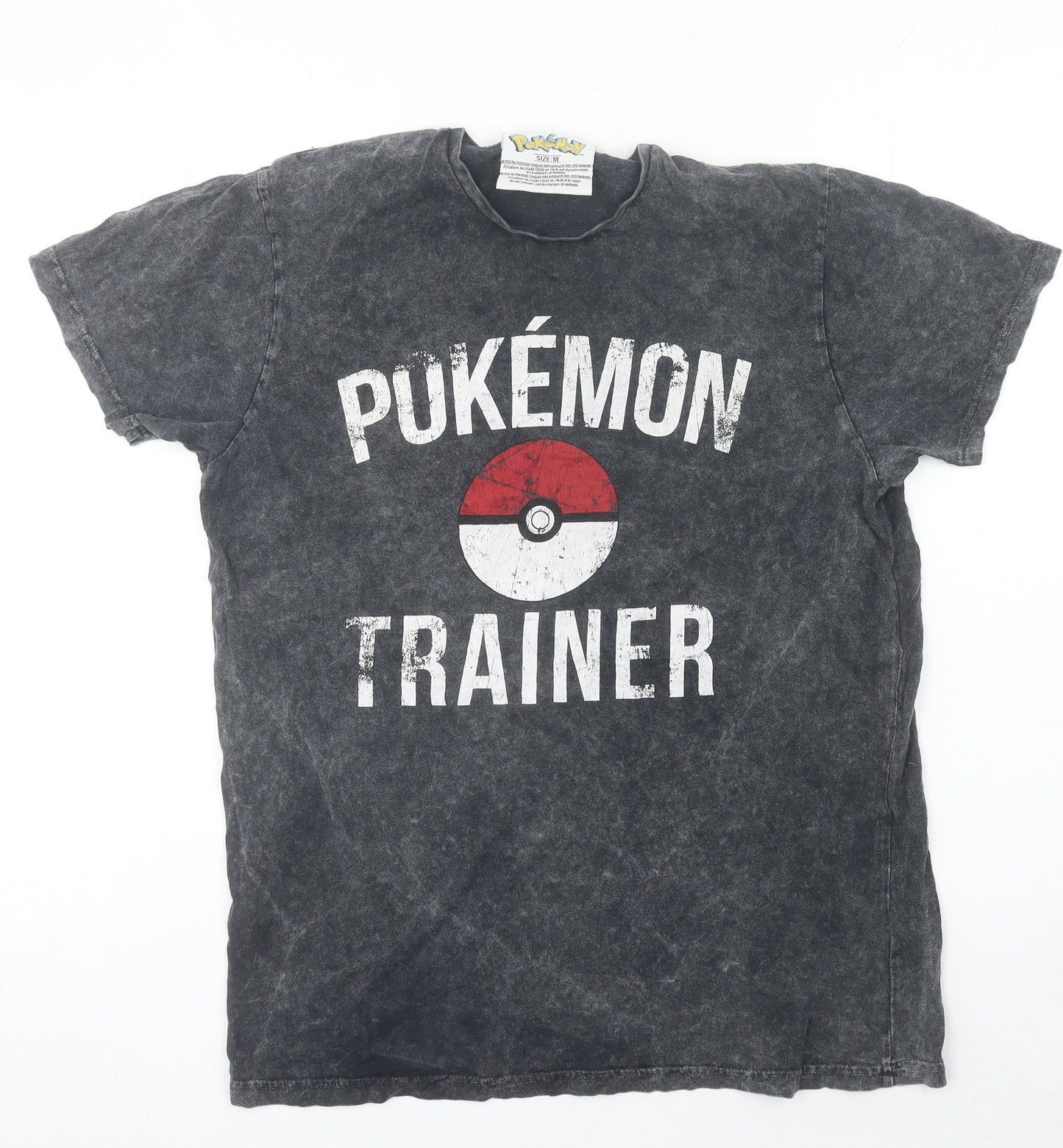 Pokémon Womens Black Graphic T-Shirt by Bioworld Size M Cotton Casual
