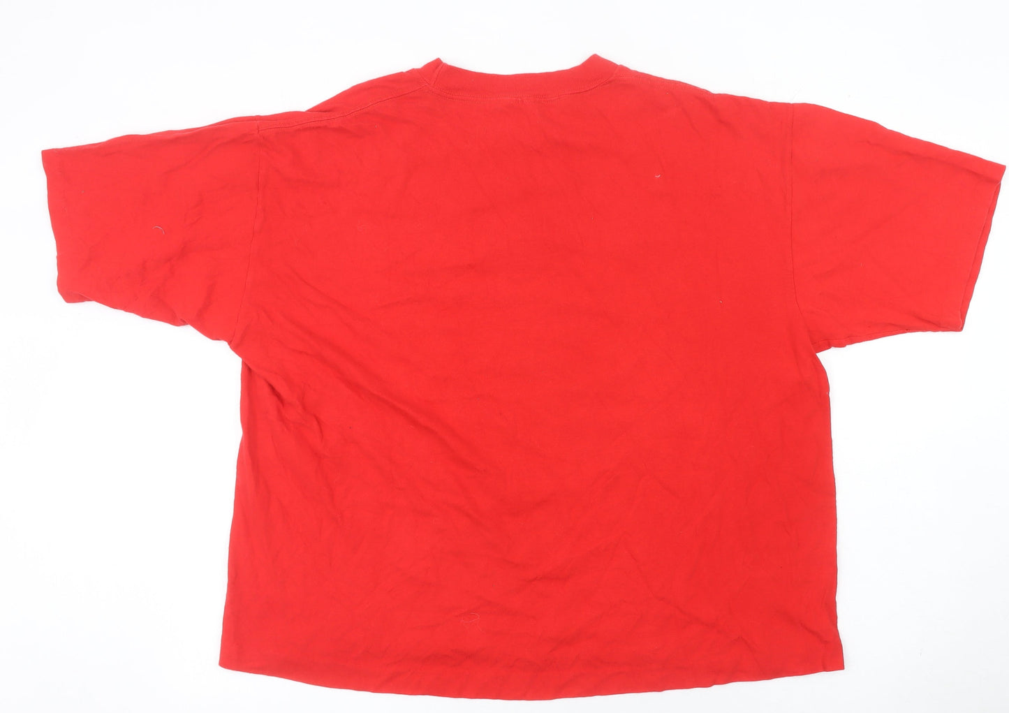 Gribble Men's Red Cincinnati Basketball Graphic T-Shirt XL
