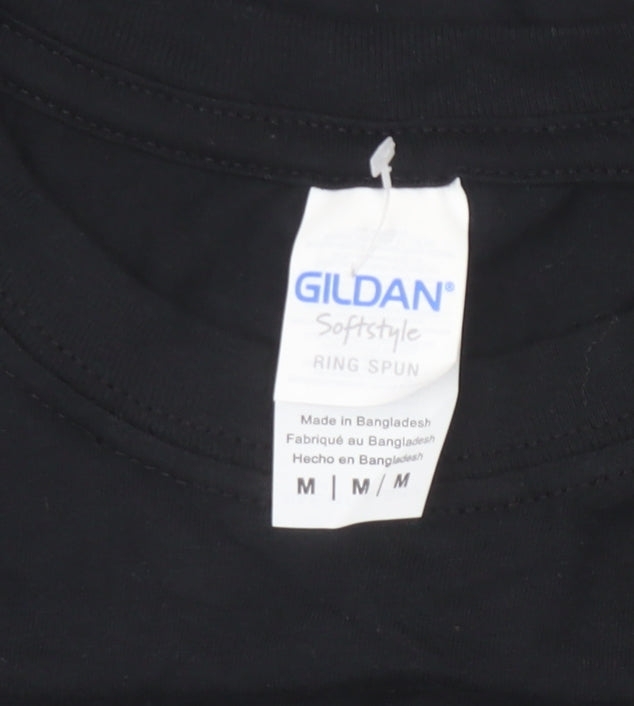 Gildan Men’s Black Funny Graphic T-Shirt M ‘Sawdust Is Man Glitter’