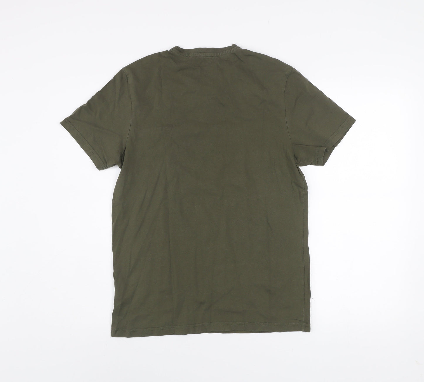 Jack Wills Men's Green Classic Fit Crew Neck T-Shirt Size S