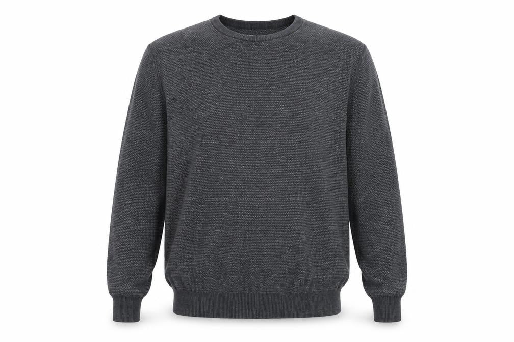 Jasper Conran Men’s Grey Cotton Knit Crew Neck Jumper XL